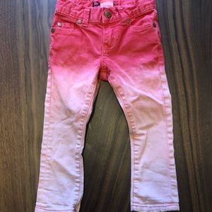 Peek Jeans, Size 3T, Red and Pink